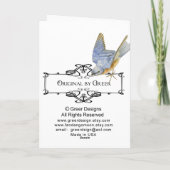 Black Poodle und Scooter Valentine Art Feiertagskarte (Rückseite)