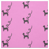 Black Poodles Muster Stoff (Muster)