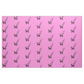Black Poodles Muster Stoff (Fat Quarter (45,7 x 55,9 cm))