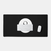 Black Pool Ball Nummer 8 Ball Schreibtischunterlage (Tastatur & Maus)