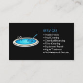 Black Pool Services Professional Visitenkarte (Rückseite)