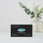 Black Pool Services Professional Visitenkarte (Stehend Vorderseite)