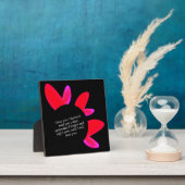 Black poster with red and pink hearts. fotoplatte (InSitu)