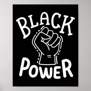 Black Power Bürgerrechte Afroamerikanischer Stolz  Poster