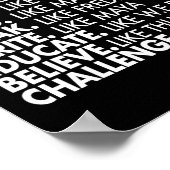 Black Power Historic Black Leaders African Black H Poster (Ecke)