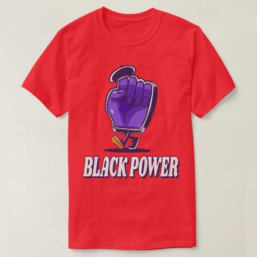 Black Power Panther Party Oakland 1966 Cartoon Fis T-Shirt (Design vorne)