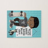 Black Powerful and Brave Boy Jigsaw Puzzle (Horizontal)