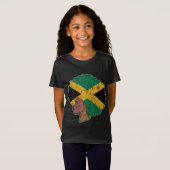 Black Pride Jamaican Flag Jamaica Black History Mo T-Shirt (Vorne ganz)