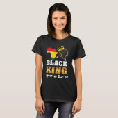 Black Pride King Definition  African Plus Size Gra T-Shirt (Vorne ganz)