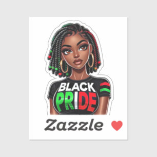 Black Pride Lady Aufkleber
