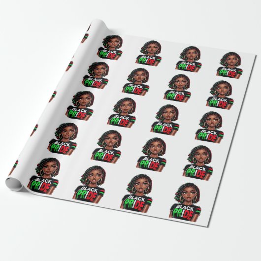 Black Pride Lady Geschenkpapier (Ungerollt)