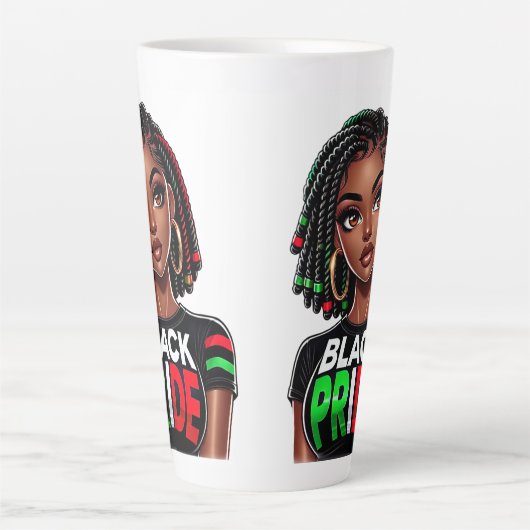 Black Pride Lady Milchtasse (Vorderseite)