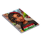 Black Pride Lady Notizblock (Rechte Seite)