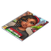 Black Pride Lady Notizblock (Linke Seite)