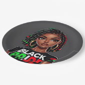 Black Pride Lady Pappteller (Schrägansicht)