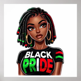 Black Pride Lady Poster