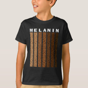 Black Pride Melanin Afro American Leopard Kariert T-Shirt