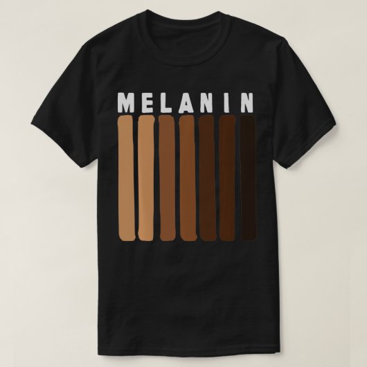 Black Pride Melanin American Gift T-Shirt (Design vorne)