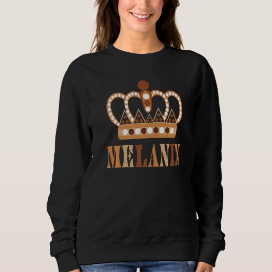 Black Pride Melanin  For Women Men BLM Afro Queens Sweatshirt (Vorderseite)