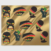 Black Pride Wrapping Paper Geschenkpapier (Flach)