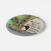 Black Prince Birthday Pappteller (Schrägansicht)