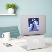 Black Princess Fantasy Art Aufkleber (Laptop auf Schreibtisch)