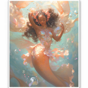 Black Princess Fantasy Art Aufkleber