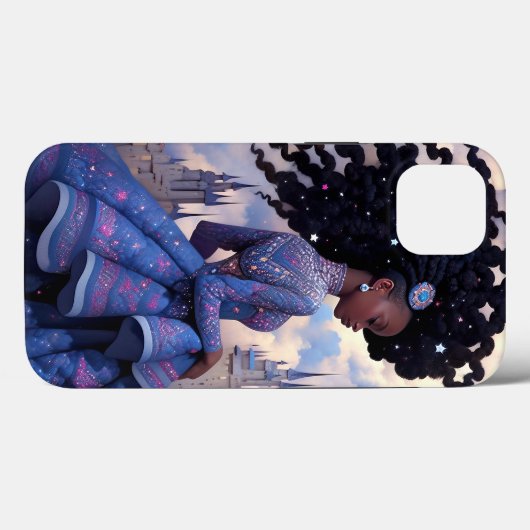 Black Princess Fantasy Art Case-Mate iPhone Hülle (Rückseite (Horizontal))