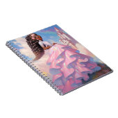 Black Princess Fantasy Art Notizblock (Rechte Seite)