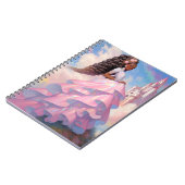 Black Princess Fantasy Art Notizblock (Linke Seite)