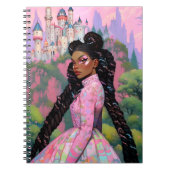 Black Princess Fantasy Art Notizblock (Vorderseite)