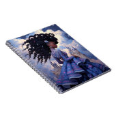 Black Princess Fantasy Art Notizblock (Rechte Seite)