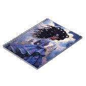 Black Princess Fantasy Art Notizblock (Linke Seite)