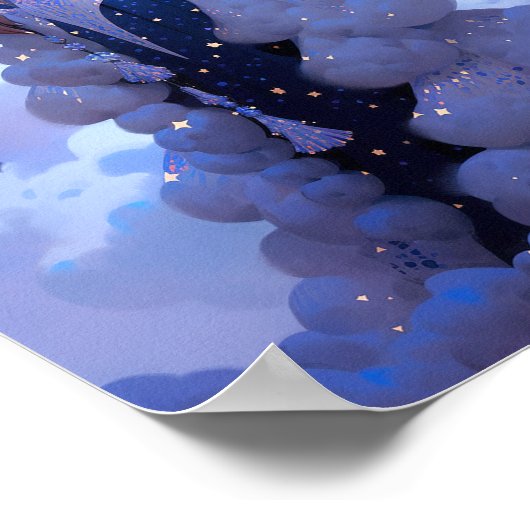 Black Princess Fantasy Art Poster (Ecke)