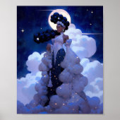 Black Princess Fantasy Art Poster (Vorne)