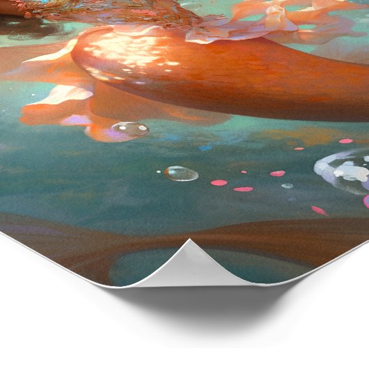 Black Princess Fantasy Art Poster (Ecke)