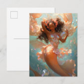 Black Princess Fantasy Art Postkarte (Vorne/Hinten)