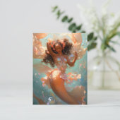 Black Princess Fantasy Art Postkarte (Stehend Vorderseite)