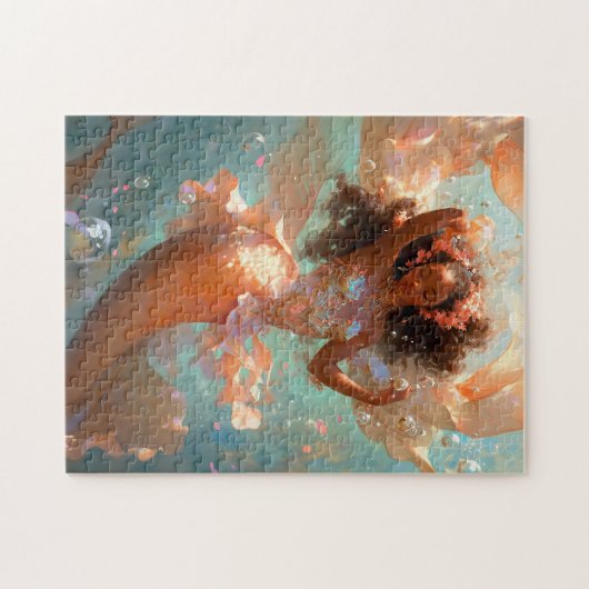 Black Princess Fantasy Art Puzzle (Horizontal)