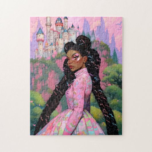 Black Princess Fantasy Art Puzzle (Vertikal)