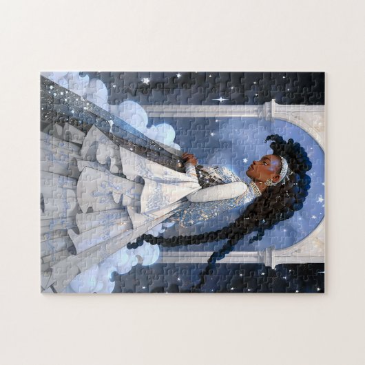 Black Princess Fantasy Art Puzzle (Horizontal)