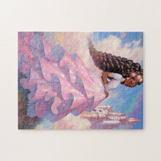 Black Princess Fantasy Art Puzzle (Horizontal)