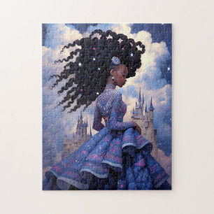 Black Princess Fantasy Art Puzzle