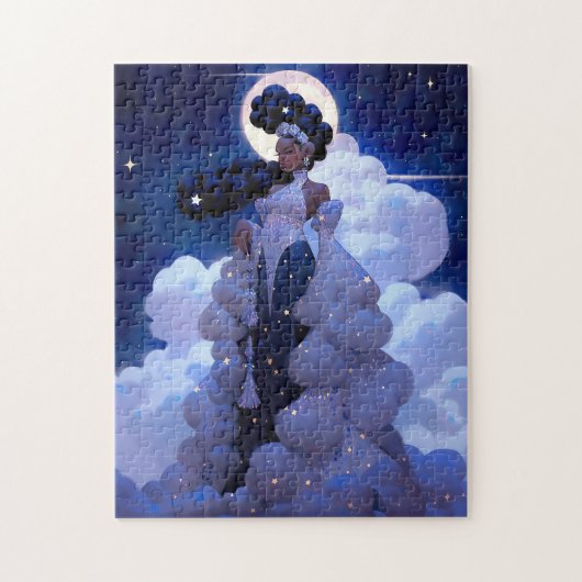 Black Princess Fantasy Art Puzzle (Vertikal)
