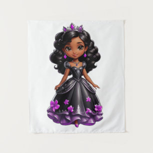 Black Princess Wandteppich