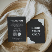 Black Printable Danke Card, Business