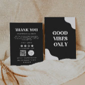 Black Printable Danke Card, Business