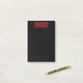 Black Private Post-it-Notizen Post-it Klebezettel (Auf Schreibtisch)