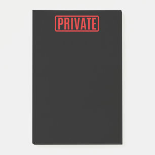 Black Private Post-it-Notizen Post-it Klebezettel
