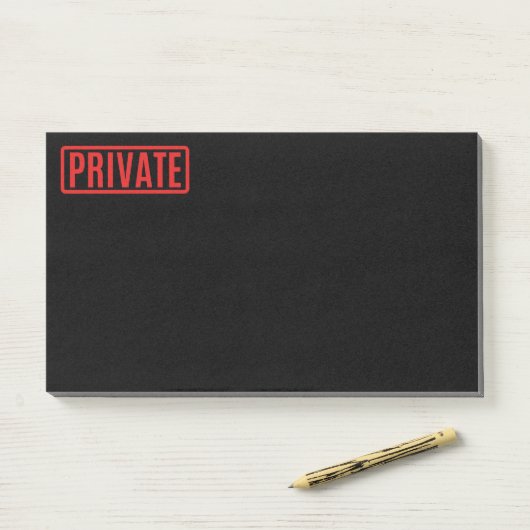 Black Private Post-it-Notizen Post-it Klebezettel (Auf Schreibtisch)